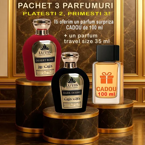 Pachet Parfum Arabesc El si Ea Dark Desire - Desert Rose+Parfum Cadou surpriză 100ml