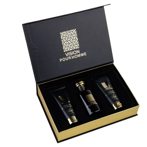 Set Cadou Vision Pour Homme Apa de Parfum + Gel De Dus + Lotiune de corp, Nusuk 100ml